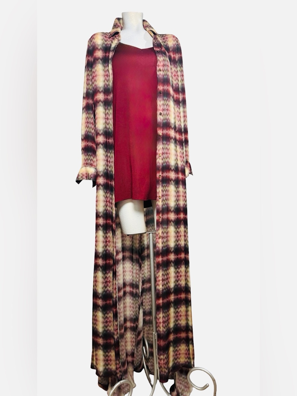 Haute Hippie Multi-Color Printed Women's Top (burgundy, pink, cream)